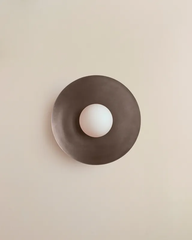 Arundel Orb Surface Mount – Pewter / Brass / Slim (ADA) — In Common With LED Strip Lights  