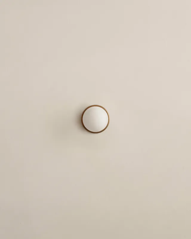Orb Surface Mount – Orb 4 / Patina Brass / Slim (ADA) — In Common With LED Strip Lights  