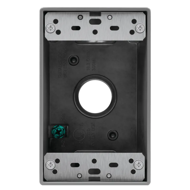 Enerlites 3/4 in. 1-Gang 3-Holes Weatherproof Box