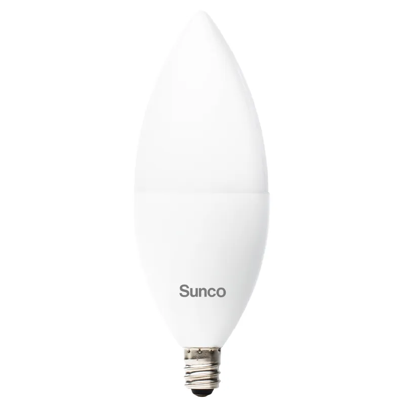 B11 LED Candelabra Bulb, Dusk to Dawn Photocell, 450 Lumens