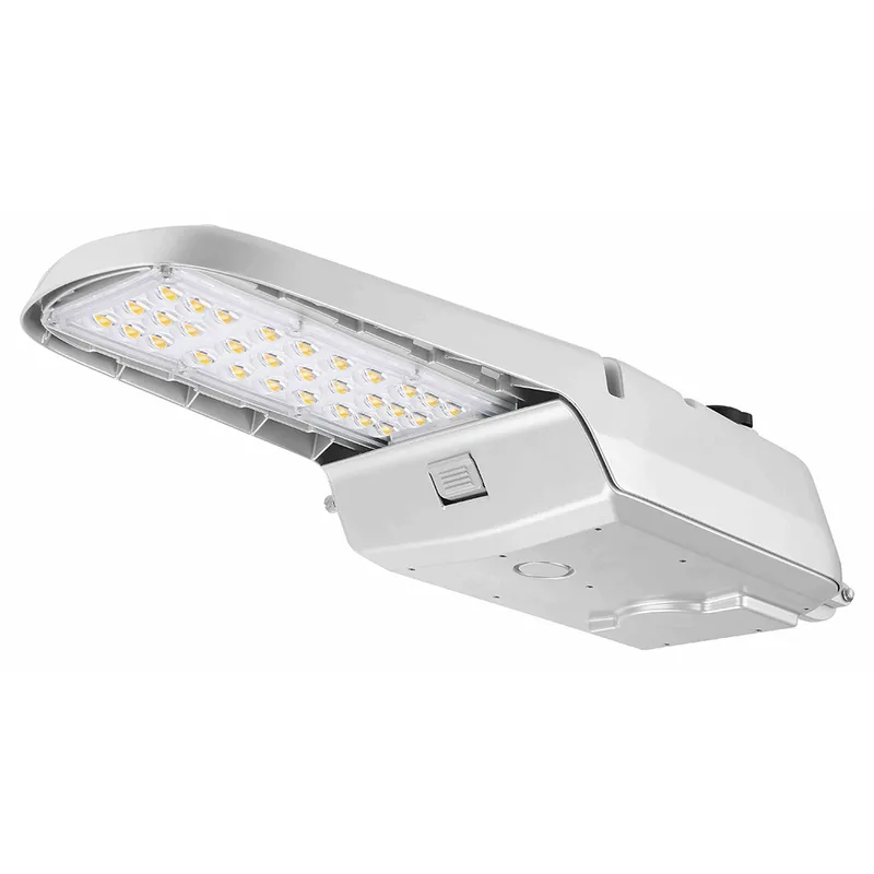 LED Roadway Light - Cobra Head Light - 105W - 14,600 Lumens - Dusk to Dawn Photocell - 4000K - 120-277V - 320W Equal