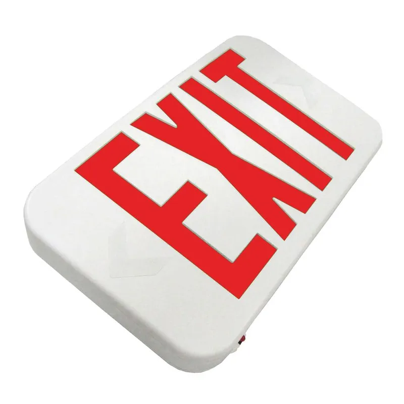 LED Exit Sign - Double Sided Red Lettering - 120/277V