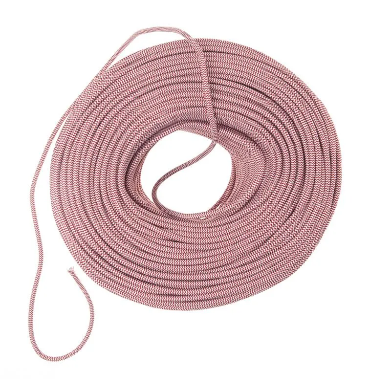 DIY Fabric Wire by the Foot - Red & White ZigZag