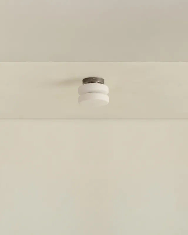 Double Puck Surface Mount – Pewter / Hardwire